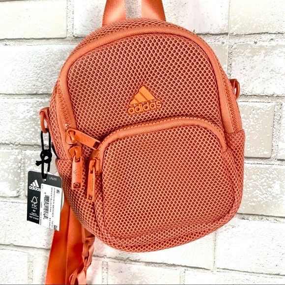 NWT Adidas Mini salmon Backpack